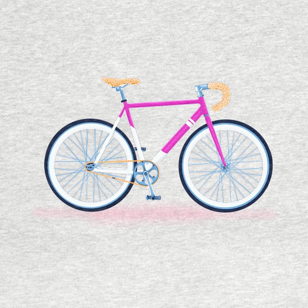 Pink Bicycle by Laura Melisse